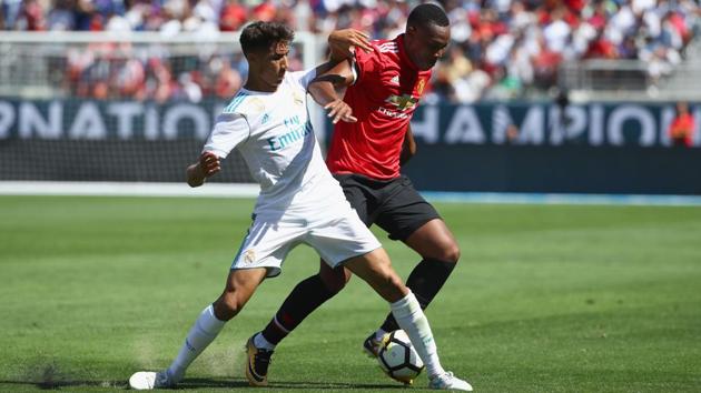 Anthony Martial (R) dazzled for Manchester United in the pre-season clash against Real Madrid at Santa Clara on Sunday. (AFP) Anthony Martial (R) dazzled for Manchester United in the pre-season clash against Real Madrid at Santa Clara on Sunday. (AFP)
