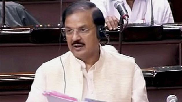Culture minister Mahesh Sharma speaks in the Rajya Sabha in New Delhi.(PTI) Culture minister Mahesh Sharma speaks in the Rajya Sabha in New Delhi.(PTI)