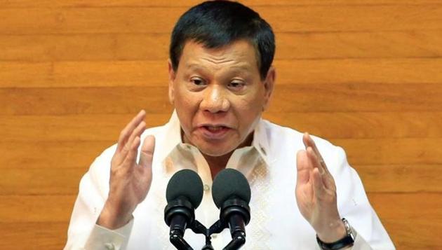Philippine President Rodrigo Duterte gestures as he delivers a speech during the State of the Nation Address (SONA) on the Joint Session of the 17th Congress at the House of the Representatives in Quezon city, metro Manila, Philippines July 24, 2017. (Reuters) Philippine President Rodrigo Duterte gestures as he delivers a speech during the State of the Nation Address (SONA) on the Joint Session of the 17th Congress at the House of the Representatives in Quezon city, metro Manila, Philippines July 24, 2017. (Reuters)