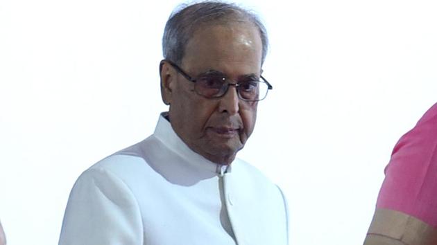 President Pranab Mukherjee addressed the nation on Monday, his last day as the President. (Arun Sharma/HT Photo) President Pranab Mukherjee addressed the nation on Monday, his last day as the President. (Arun Sharma/HT Photo)
