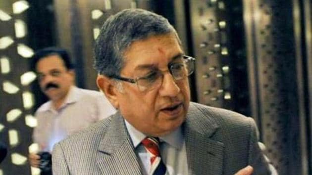 N. Srinivasan has been barred by the Supreme Court from attending BCCI meetings and will not be able to attend the Special General Meeting on July 26.(AFP)