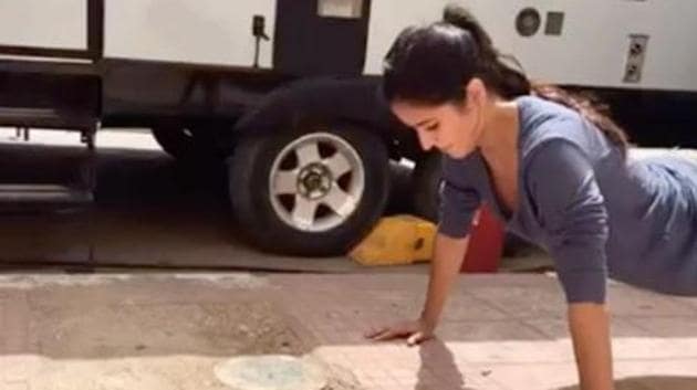Katrina Kaif raises her fitness game with this video.