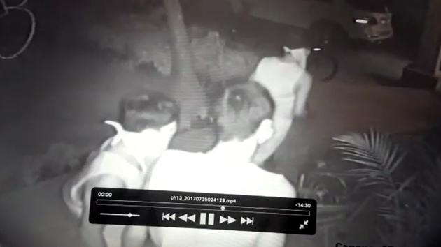 A grab from CCTV footage A grab from CCTV footage