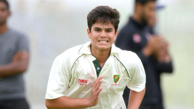 Arjun Tendulkar recently hit headlines after he became a net bowler for the women’s Indian cricket team on eve of their World Cup final against England. (Reuters) Arjun Tendulkar recently hit headlines after he became a net bowler for the women’s Indian cricket team on eve of their World Cup final against England. (Reuters)