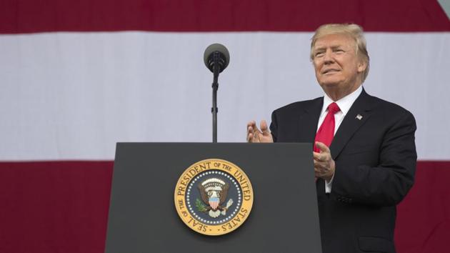 President Donald Trump arrives to speak at the 2017 National Scout Jamboree. (AP Photo) President Donald Trump arrives to speak at the 2017 National Scout Jamboree. (AP Photo)