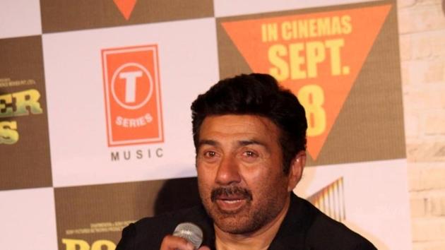 Sunny Deol during the trailer launch of Poster Boys. (IANS) Sunny Deol during the trailer launch of Poster Boys. (IANS)