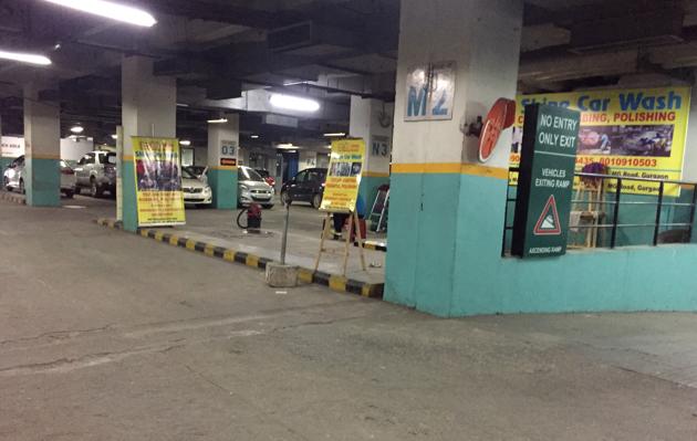 The rules stipulate that basements at city malls could ony be used for parking. (Parveen Kumar/HT PHOTO) The rules stipulate that basements at city malls could ony be used for parking. (Parveen Kumar/HT PHOTO)