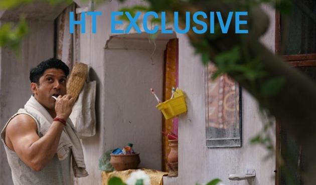 Farhan in the new still from Lucknow Central. Farhan in the new still from Lucknow Central.