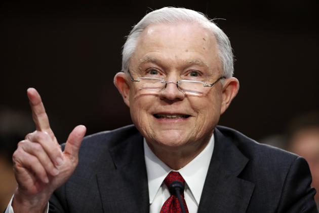 File photo of US attorney general Jeff Sessions. (AP) File photo of US attorney general Jeff Sessions. (AP)
