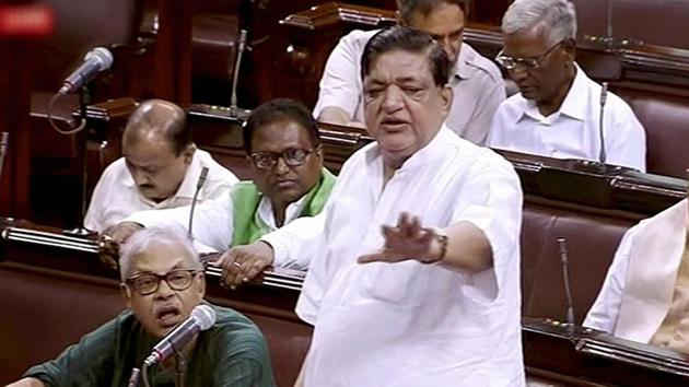 Samajwadi Party leader Naresh Agarwal in the Rajya Sabha. (PTI File photo) Samajwadi Party leader Naresh Agarwal in the Rajya Sabha. (PTI File photo)