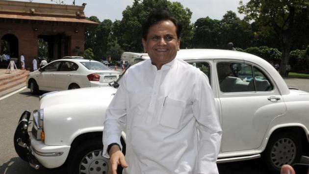 Congress leader Ahmed Patel expressed confidence of winning the election. (HT File Photo) Congress leader Ahmed Patel expressed confidence of winning the election. (HT File Photo)