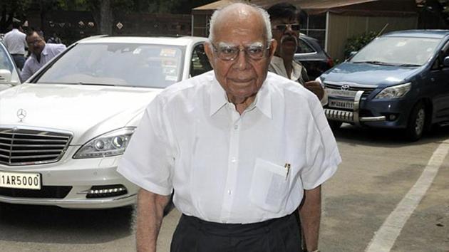 Jethmalani also told Jaitley he had used the derogatory word on the instruction of Kejriwal. (HT Photo) Jethmalani also told Jaitley he had used the derogatory word on the instruction of Kejriwal. (HT Photo)