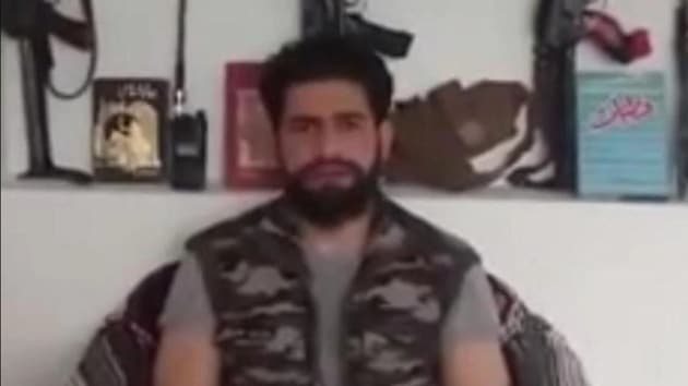 Zakir Rashid Bhat, alias Musa, is in his early twenties, and studied engineering at a college in Chandigarh before he took up arms against the Indian administration.(Video screengrab)