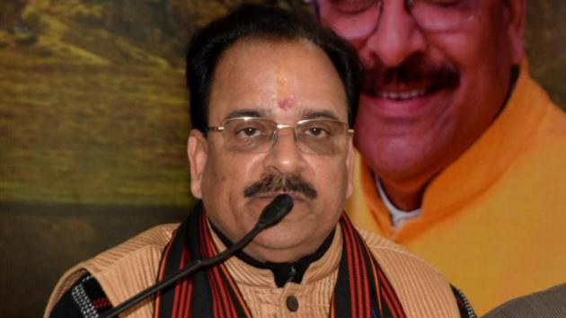 BJP state president Ajay Bhatt alleged that the rates of transfers of all top officials, right from executive engineers to chief engineers and senior superintendents of police to district magistrates, were fixed in the Congress rule. (HT Photo) BJP state president Ajay Bhatt alleged that the rates of transfers of all top officials, right from executive engineers to chief engineers and senior superintendents of police to district magistrates, were fixed in the Congress rule. (HT Photo)