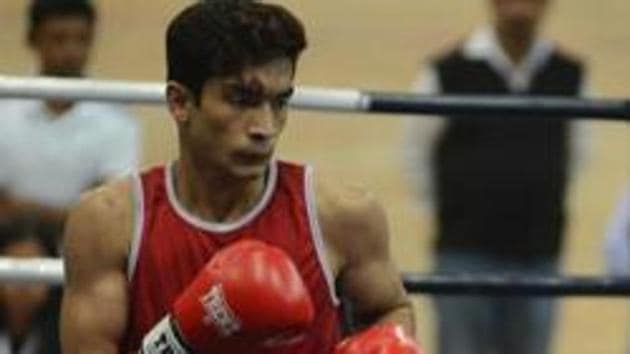 Shiva Thapa has advanced to the semi-finals of a boxing tournament in Czech Republic.(HT Photo) Shiva Thapa has advanced to the semi-finals of a boxing tournament in Czech Republic.(HT Photo)