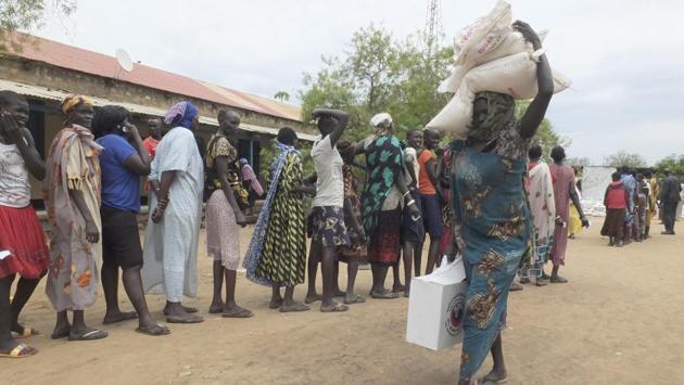 Experts forecast a rise in the number of people facing crisis, emergency and famine conditions from 4.7 million to 5.2 million in northeast Nigeria. This includes 50,000 people likely to be affected by ‘famine-like’ conditions, according to the latest United Nations Global Early Warning report. (Samir Bol / AP)