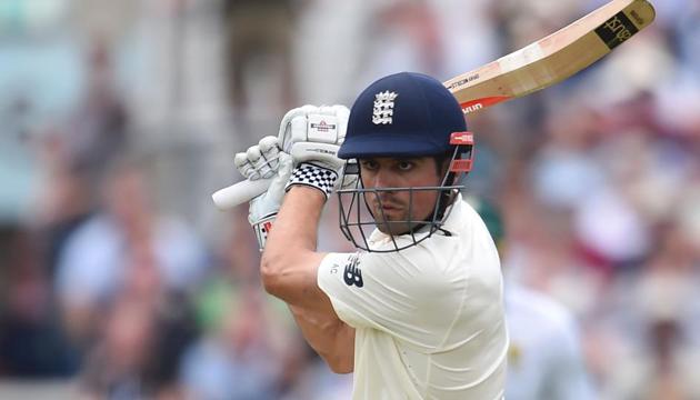 Alastair Cook in action during the first day of the third Test between England and South Africa at The Oval. Get full cricket score of England vs South Africa here (AFP) Alastair Cook in action during the first day of the third Test between England and South Africa at The Oval. Get full cricket score of England vs South Africa here (AFP)