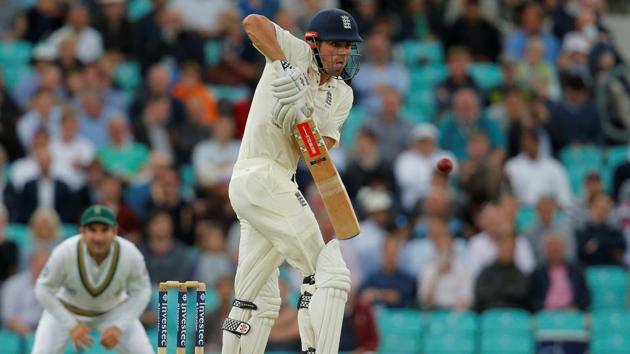 England's Alastair Cook against South Africa on Day 1 of the third Test at The Oval.(Action Images via Reuters)