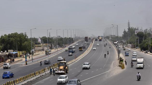 Hero Honda Flyover is expected to ease congestion.(Sanjeev Verma/HT PHOTO)