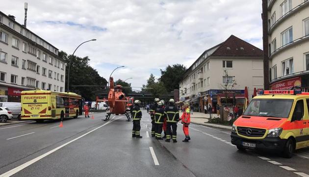 One person was killed and several were injured in a knife attack in a supermarket in the northern German city of Hamburg. (Twitter Photo) One person was killed and several were injured in a knife attack in a supermarket in the northern German city of Hamburg. (Twitter Photo)
