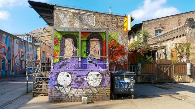 Derelict buildings along Revaler Strasse in Berlin, formerly a train repair station. (Shutterstock) Derelict buildings along Revaler Strasse in Berlin, formerly a train repair station. (Shutterstock)