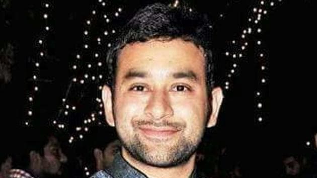 M Vikram Goud, Telangana youth Congress leader and son of former minister M Mukesh Goud. (HT Photo) M Vikram Goud, Telangana youth Congress leader and son of former minister M Mukesh Goud. (HT Photo)