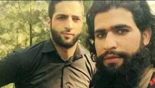 Zakir Musa (seen here with Hizbul militant Burhan Wani whose death sparked off turmoil in Kashmir) was named al-Qaeda commander in Kashmir. (File Photo)