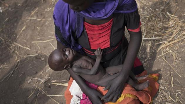 About 24 million people could starve across South Sudan, Nigeria, Yemen and Somalia as a result of drought or conflict. In South Sudan, conflict has driven millions from their homes into camps or across the border into Ethiopia. (AP)