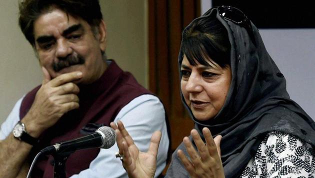 Jammu and Kashmir CM Mehbooba Mufti addresses the conclave on Understanding Kashmir: A Composite dialogue on Peace, Stability and the Way Forward in New Delhi on Friday. (PTI) Jammu and Kashmir CM Mehbooba Mufti addresses the conclave on Understanding Kashmir: A Composite dialogue on Peace, Stability and the Way Forward in New Delhi on Friday. (PTI)