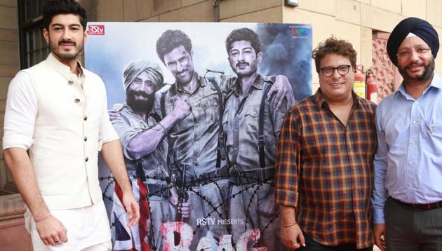 Tigmanshu Dhulia and Mohit Marwah during the trailer launch of Raag Desh in New Delhi.(IANS)