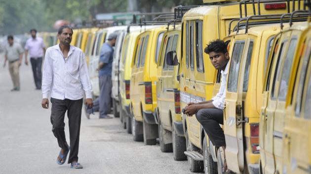 The school drivers said they felt like beggars when they went to fetch the gas. (HT Photo) The school drivers said they felt like beggars when they went to fetch the gas. (HT Photo)