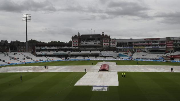 Rain forced an early close to the third day of the third Test between England -South Africa at The Oval on Saturday. (AP) Rain forced an early close to the third day of the third Test between England -South Africa at The Oval on Saturday. (AP)