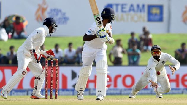 With all-rounder Asela Gunaratne and stand-in captain Rangana Herath unable to bat through injury, Sri Lanka called it a day with eight wickets down and the total on 245. (AFP) With all-rounder Asela Gunaratne and stand-in captain Rangana Herath unable to bat through injury, Sri Lanka called it a day with eight wickets down and the total on 245. (AFP)