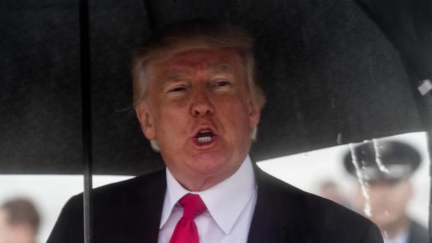 US President Donald Trump speaks to the press upon arrival at Andrews Air Force Base in Maryland. (AFP Photo) US President Donald Trump speaks to the press upon arrival at Andrews Air Force Base in Maryland. (AFP Photo)