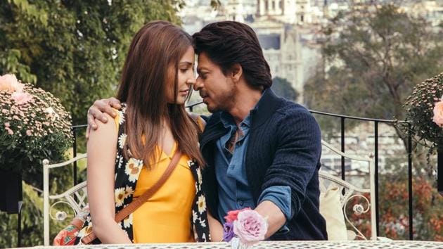 Shah Rukh Khan and Anushka Sharma in a still from the Hawayein, a song from Jab Harry met Sejal,