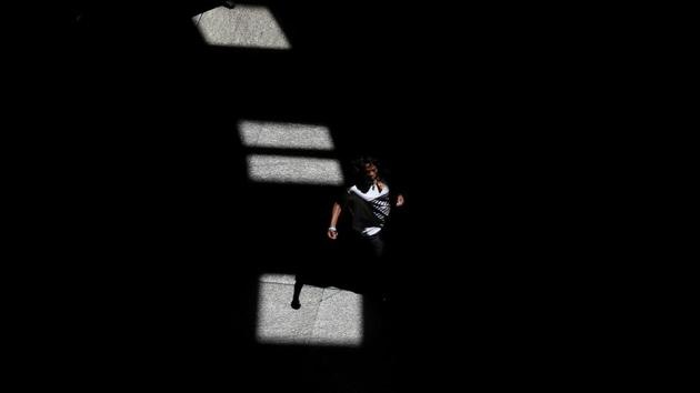 People walk at the Atocha rail station during a partial train strike in Madrid, Spain. (REUTERS/Susana Vera )