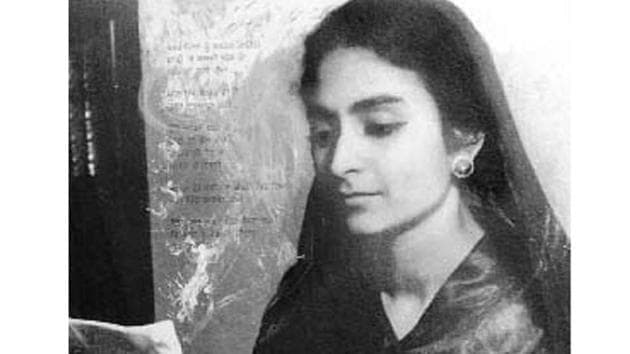 Celebrated poet Amrita Pritam in her youth. Celebrated poet Amrita Pritam in her youth.