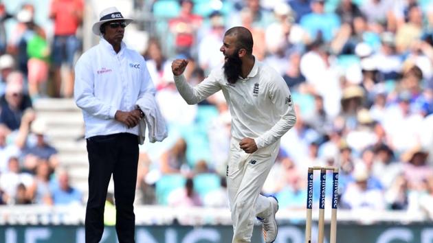 Moeen ALi sent back Dean Elgar, Kagiso Rabada and Morne Morkel in quick succession to take the hattrick. (AFP) Moeen ALi sent back Dean Elgar, Kagiso Rabada and Morne Morkel in quick succession to take the hattrick. (AFP)