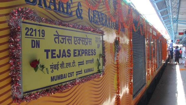 The office of the Commissioner of Railway Safety (CRS) has raised objections to the running of the Tejas Express because it was reportedly being operated without adequate safety clearances. (Hindustan Times) The office of the Commissioner of Railway Safety (CRS) has raised objections to the running of the Tejas Express because it was reportedly being operated without adequate safety clearances. (Hindustan Times)