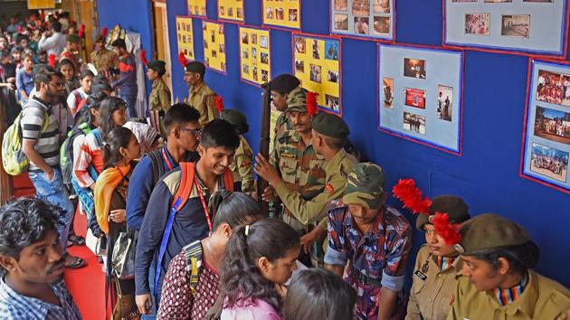 All eyes on firepower. (Satyabrata Tripathy/HT Photo)
