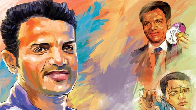 Vijay Kumar won a silver medal in the 2012 London Olympics and was even India’s flagbearer at the 2014 Commonwealth Games. (Illustration: Mohit Suneja) Vijay Kumar won a silver medal in the 2012 London Olympics and was even India’s flagbearer at the 2014 Commonwealth Games. (Illustration: Mohit Suneja)