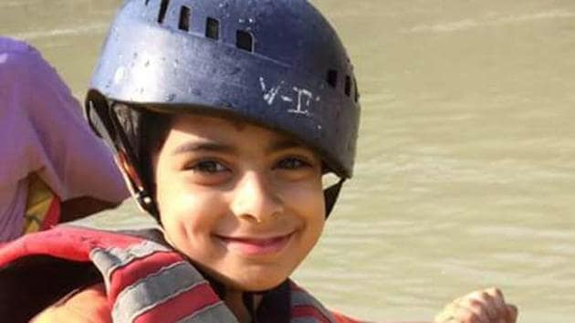 Arman Sehgal died after falling on the floor outside his classroom on the second-floor of the building on Tuesday. (HT Photo) Arman Sehgal died after falling on the floor outside his classroom on the second-floor of the building on Tuesday. (HT Photo)