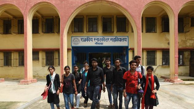 st of those seeking admissions in colleges affiliated to the Gautam Budh University (GBU) are opting for five-year dual degree course — BTech and MBA, BTech and MTech. (Virendra Singh Gosain/HT PHOTO) st of those seeking admissions in colleges affiliated to the Gautam Budh University (GBU) are opting for five-year dual degree course — BTech and MBA, BTech and MTech. (Virendra Singh Gosain/HT PHOTO)