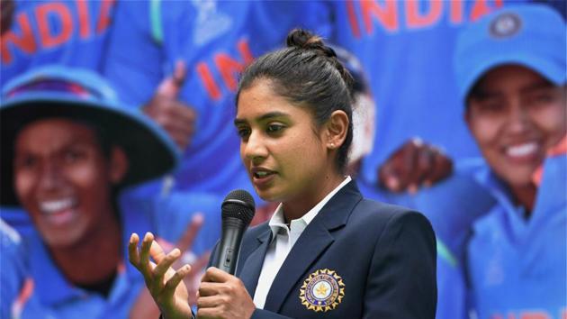 Mithali Raj led the Indian team to the final of the Women’s Cricket World Cup in England.(PTI)