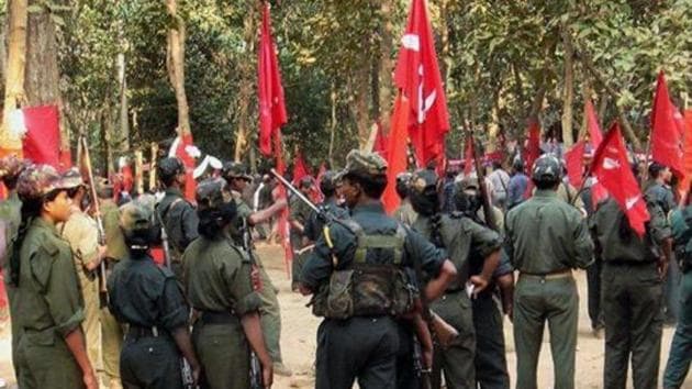 Maoists gather at an undisclosed place in Chhattisgarh for a convention.(PTI File)