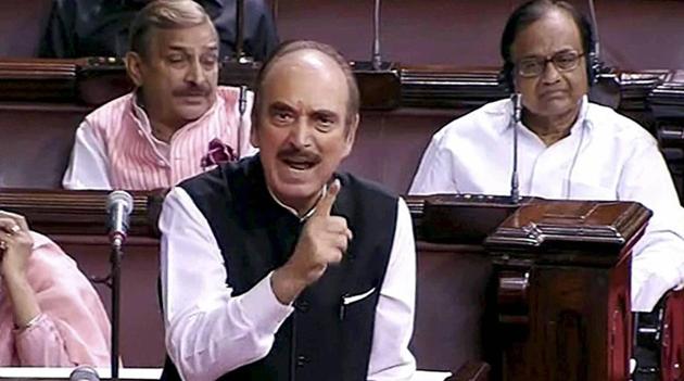 Leader of Opposition Ghulam Nabi Azad speaks in the Rajya Sabha during the ongoing monsoon session, in New Delhi on Tuesday. (PTI Photo) Leader of Opposition Ghulam Nabi Azad speaks in the Rajya Sabha during the ongoing monsoon session, in New Delhi on Tuesday. (PTI Photo)