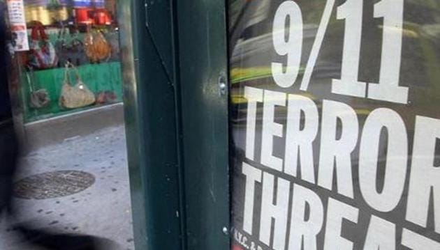 A man walks past a newspaper headline reading 9/11 Terror Threat in Manhattan in New York City. (FILE PHOTO) A man walks past a newspaper headline reading 9/11 Terror Threat in Manhattan in New York City. (FILE PHOTO)
