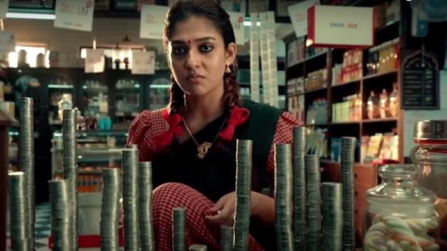 The 50-second Tata Sky advertisement featuring Nayanthara was released in all four South Indian languages -- Tamil, Telugu, Malayalam and Kannada. The 50-second Tata Sky advertisement featuring Nayanthara was released in all four South Indian languages -- Tamil, Telugu, Malayalam and Kannada.