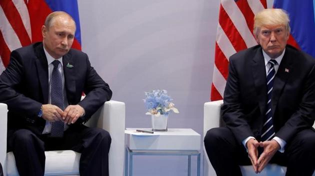 US President Donald Trump meets with Russian President Vladimir Putin during their bilateral meeting at the G20 summit in Hamburg, Germany on July 7. (Reuters file) US President Donald Trump meets with Russian President Vladimir Putin during their bilateral meeting at the G20 summit in Hamburg, Germany on July 7. (Reuters file)
