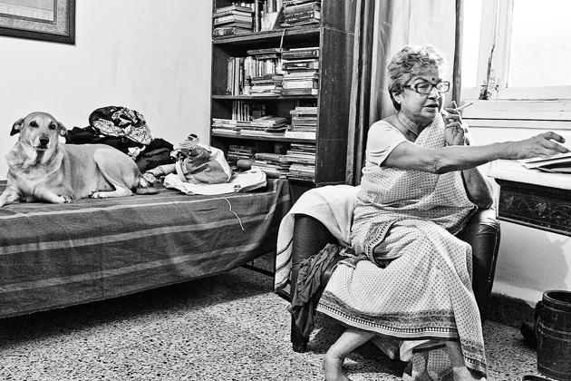 Eunice de Souza at home in Mumbai.(Madhu Kapparath)